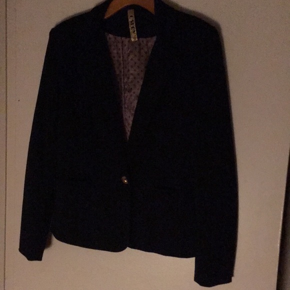 Black SKULL Jacket Blazer elbow patch OSLEY 38 - Picture 5 of 8